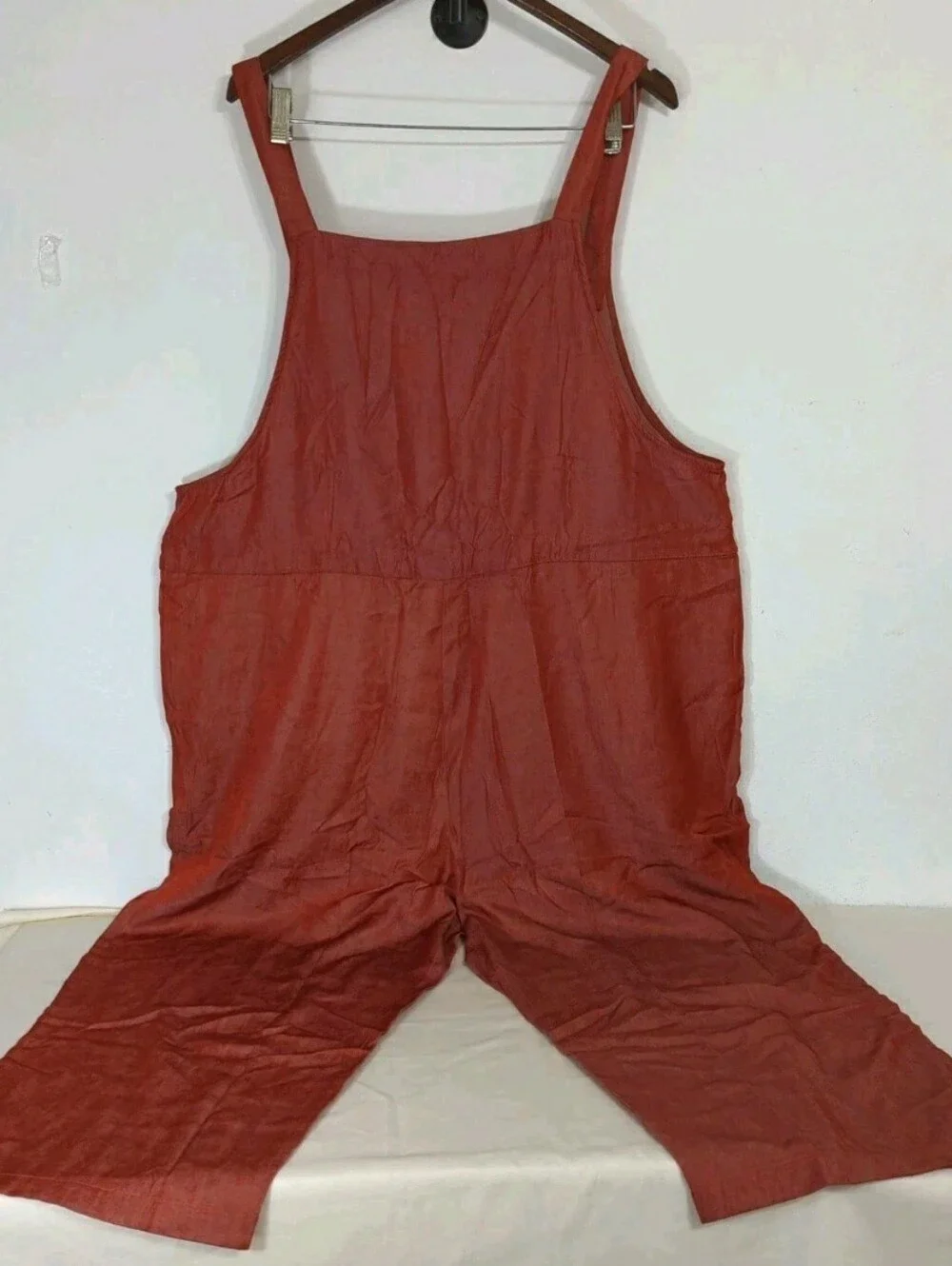 Lularoe Juliet Jumpsuit Chambray Collection Brick Red XL NWT